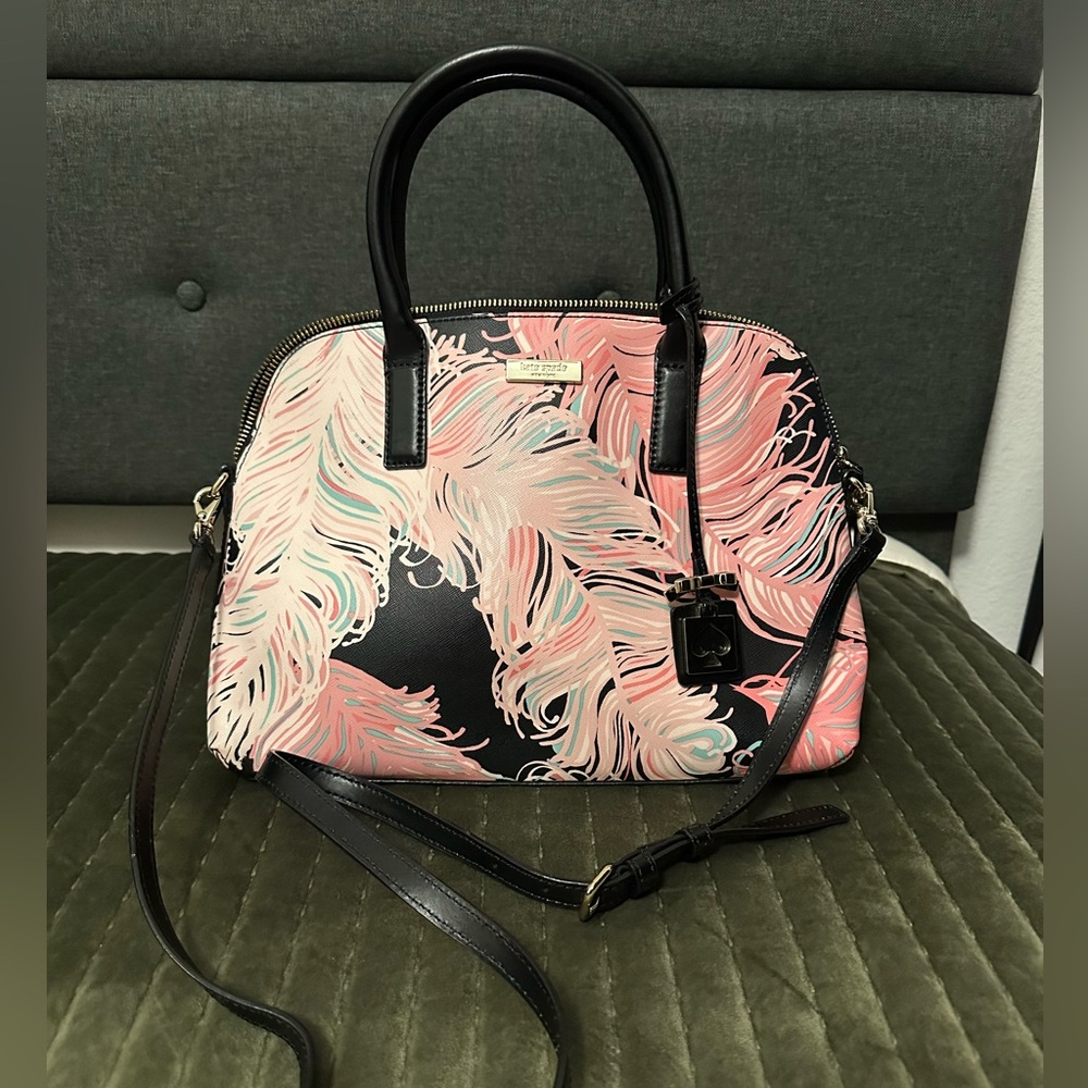 Kate Spade ♠️ Feather Printed Handbag